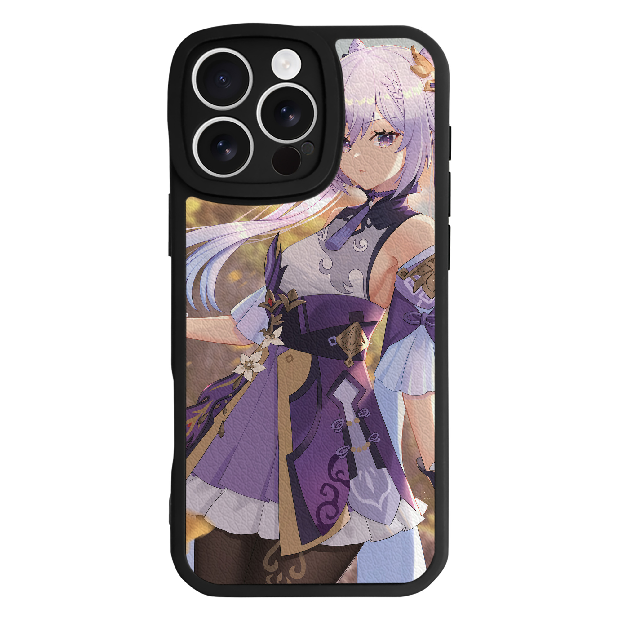 げんし神 genshin 【iPhone 16シリーズ対応】シリコンスマホケース（レザー調） 材質：シリコン